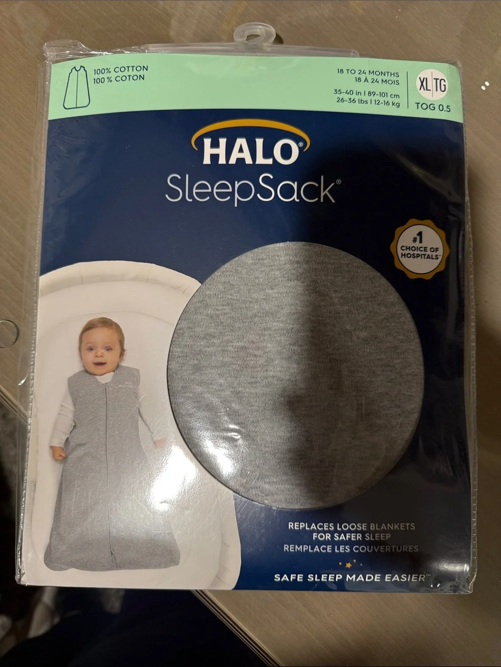 HALO SleepSack Wearable Blanket in Heather Gray